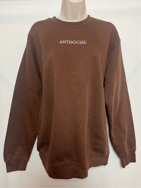 Eighty Eight Y2K Sweatshirt Baggy Grunge Medium Cotton Graphic Longsleeve